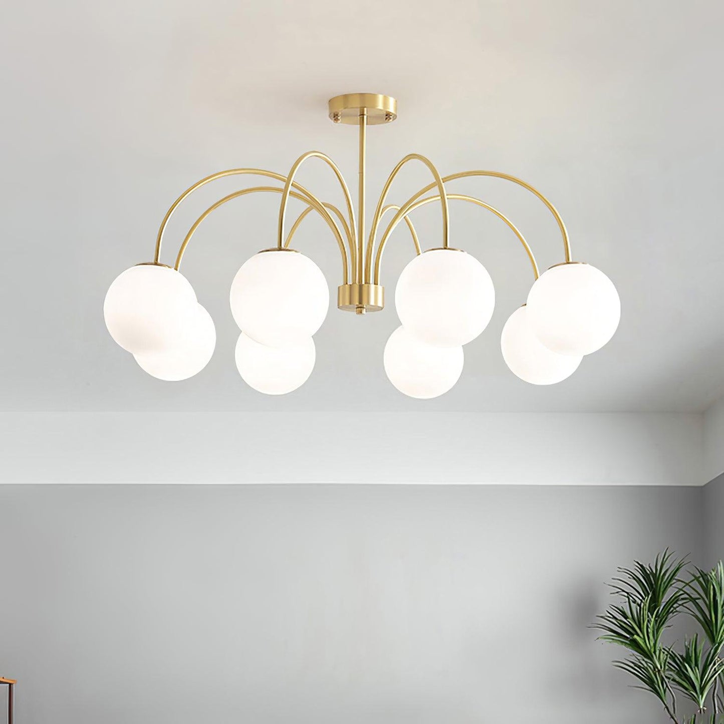 Elegant Orillia Chandelier - Crystal Accents & Adjustable Height