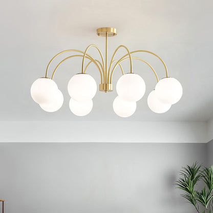 Elegant Orillia Chandelier - Crystal Accents & Adjustable Height