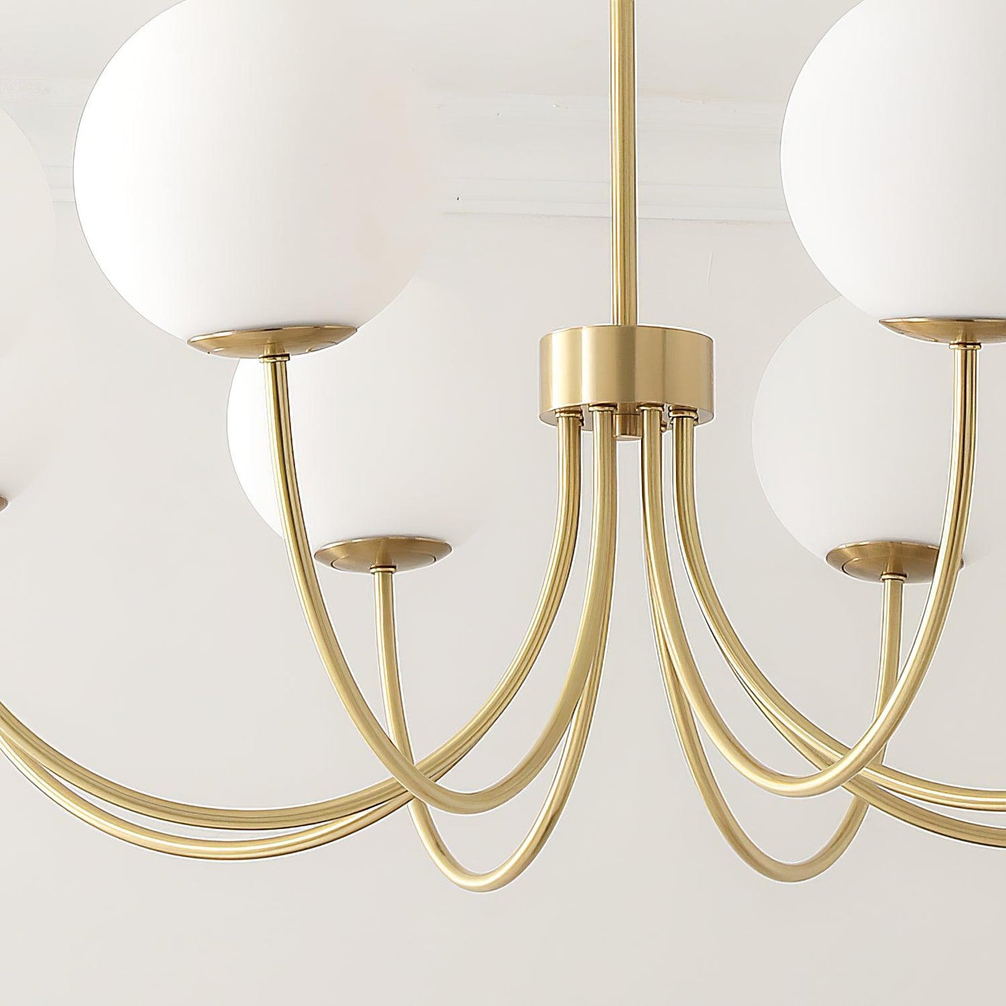 Elegant Orillia Chandelier - Crystal Accents & Adjustable Height