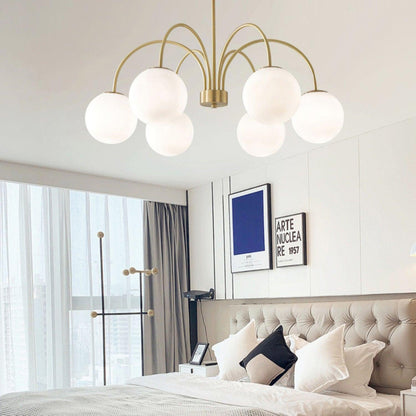 Elegant Orillia Chandelier - Crystal Accents & Adjustable Height