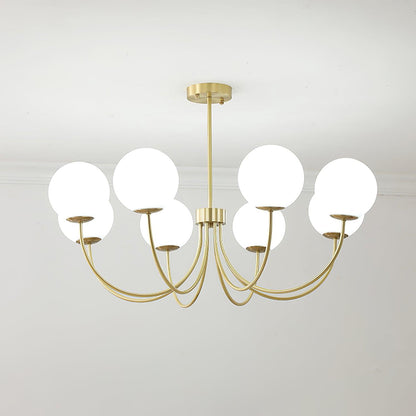 Elegant Orillia Chandelier - Crystal Accents & Adjustable Height