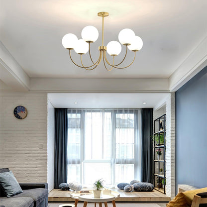 Elegant Orillia Chandelier - Crystal Accents & Adjustable Height