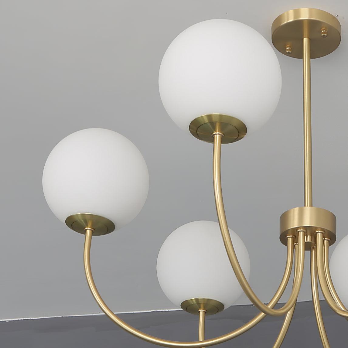 Elegant Orillia Chandelier - Crystal Accents & Adjustable Height