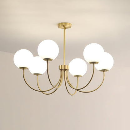 Elegant Orillia Chandelier - Crystal Accents & Adjustable Height