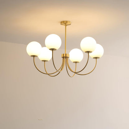Elegant Orillia Chandelier - Crystal Accents & Adjustable Height