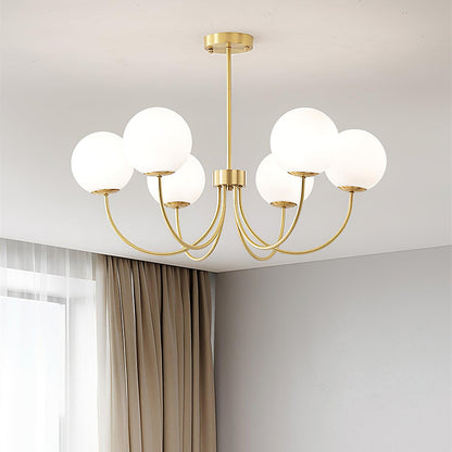 Elegant Orillia Chandelier - Crystal Accents & Adjustable Height