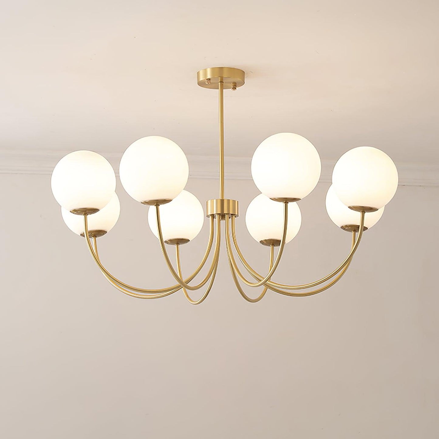Elegant Orillia Chandelier - Crystal Accents & Adjustable Height