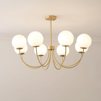 Elegant Orillia Chandelier - Crystal Accents & Adjustable Height