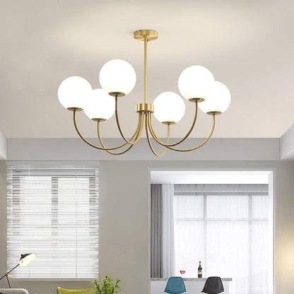 Elegant Orillia Chandelier - Crystal Accents & Adjustable Height