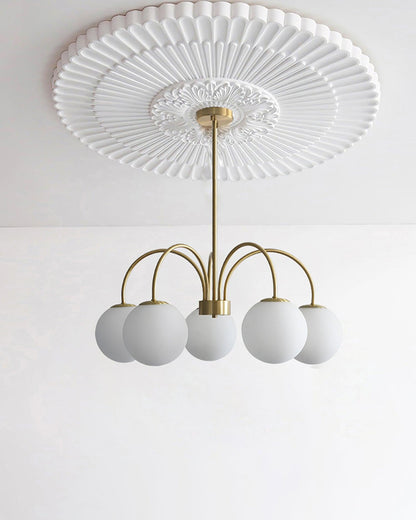 Elegant Orillia Chandelier - Crystal Accents & Adjustable Height
