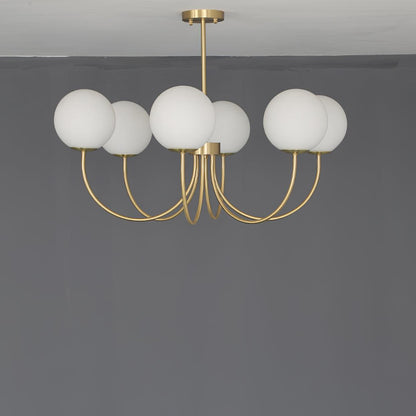 Elegant Orillia Chandelier - Crystal Accents & Adjustable Height