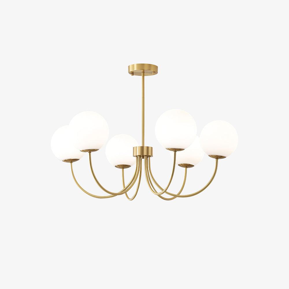 Elegant Orillia Chandelier - Crystal Accents & Adjustable Height