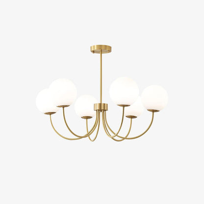 Elegant Orillia Chandelier - Crystal Accents & Adjustable Height