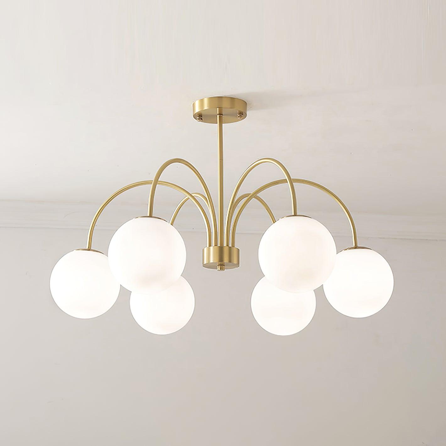 Elegant Orillia Chandelier - Crystal Accents & Adjustable Height
