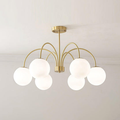 Elegant Orillia Chandelier - Crystal Accents & Adjustable Height