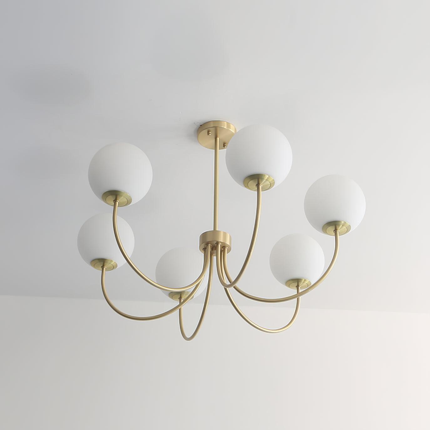 Elegant Orillia Chandelier - Crystal Accents & Adjustable Height