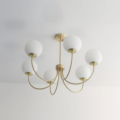 Elegant Orillia Chandelier - Crystal Accents & Adjustable Height