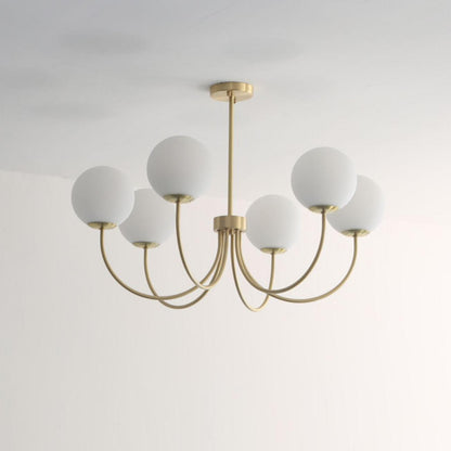 Elegant Orillia Chandelier - Crystal Accents & Adjustable Height