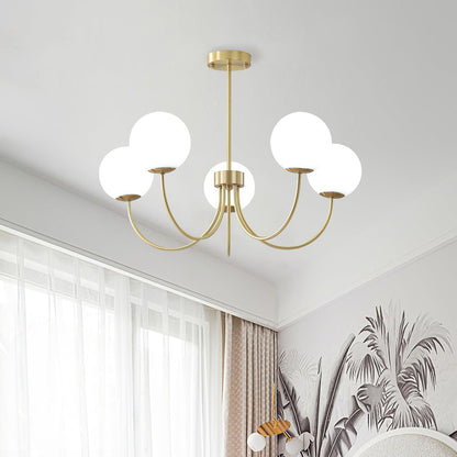 Elegant Orillia Chandelier - Crystal Accents & Adjustable Height