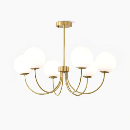 Elegant Orillia Chandelier - Crystal Accents & Adjustable Height