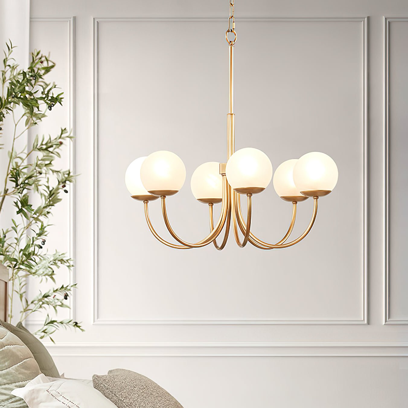 Orillia Glass Chandelier - Elegant Design with Adjustable Height & LED
