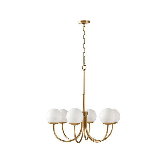 Orillia Glass Chandelier - Elegant Design with Adjustable Height & LED