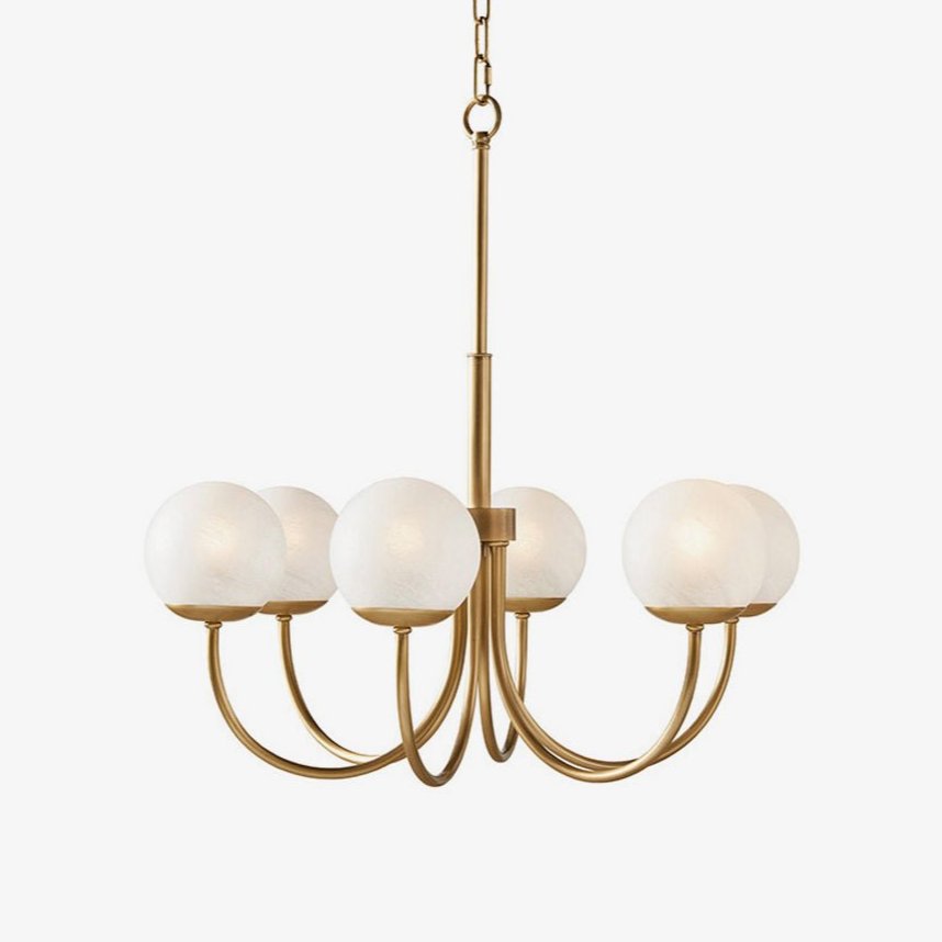 Orillia Glass Chandelier - Elegant Design with Adjustable Height & LED