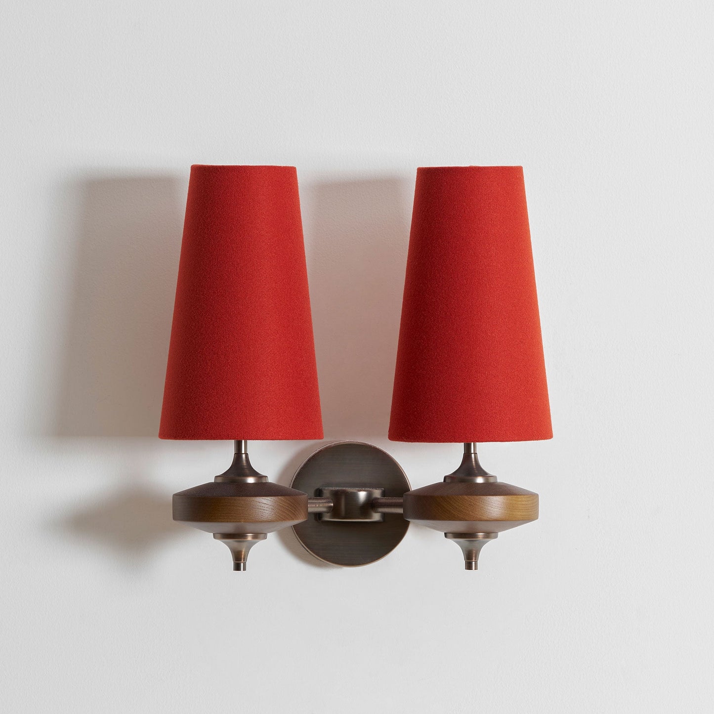 Orlan Twin Shade Wall Sconce - Adjustable Light Direction & Modern Des