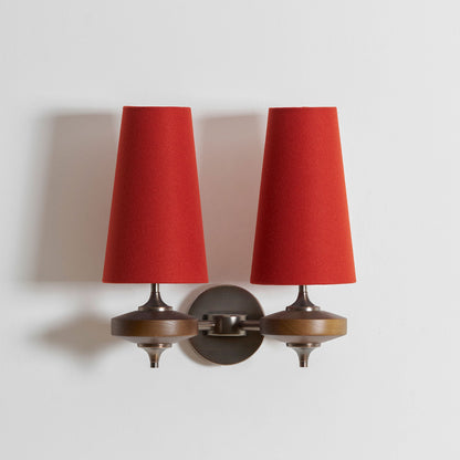 Orlan Twin Shade Wall Sconce - Adjustable Light Direction & Modern Des