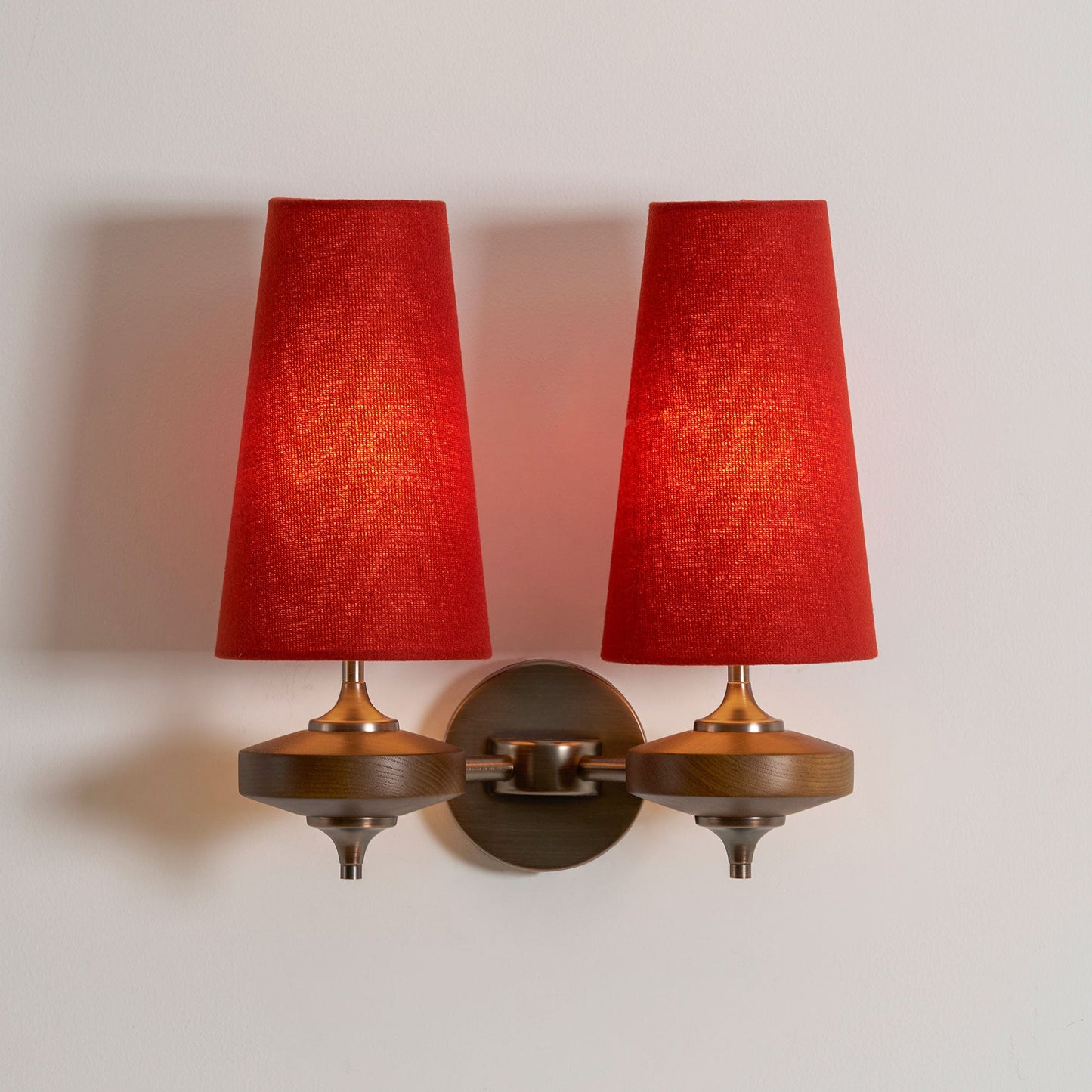 Orlan Twin Shade Wall Sconce - Adjustable Light Direction & Modern Des
