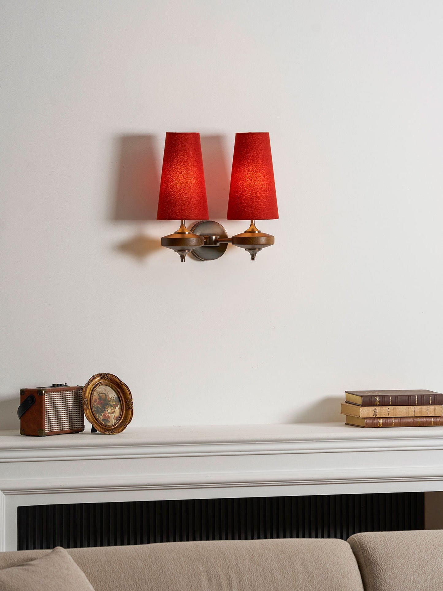 Orlan Twin Shade Wall Sconce - Adjustable Light Direction & Modern Des