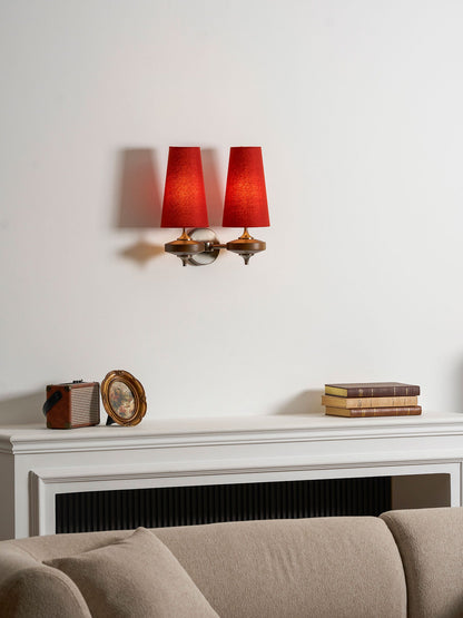 Orlan Twin Shade Wall Sconce - Adjustable Light Direction & Modern Des