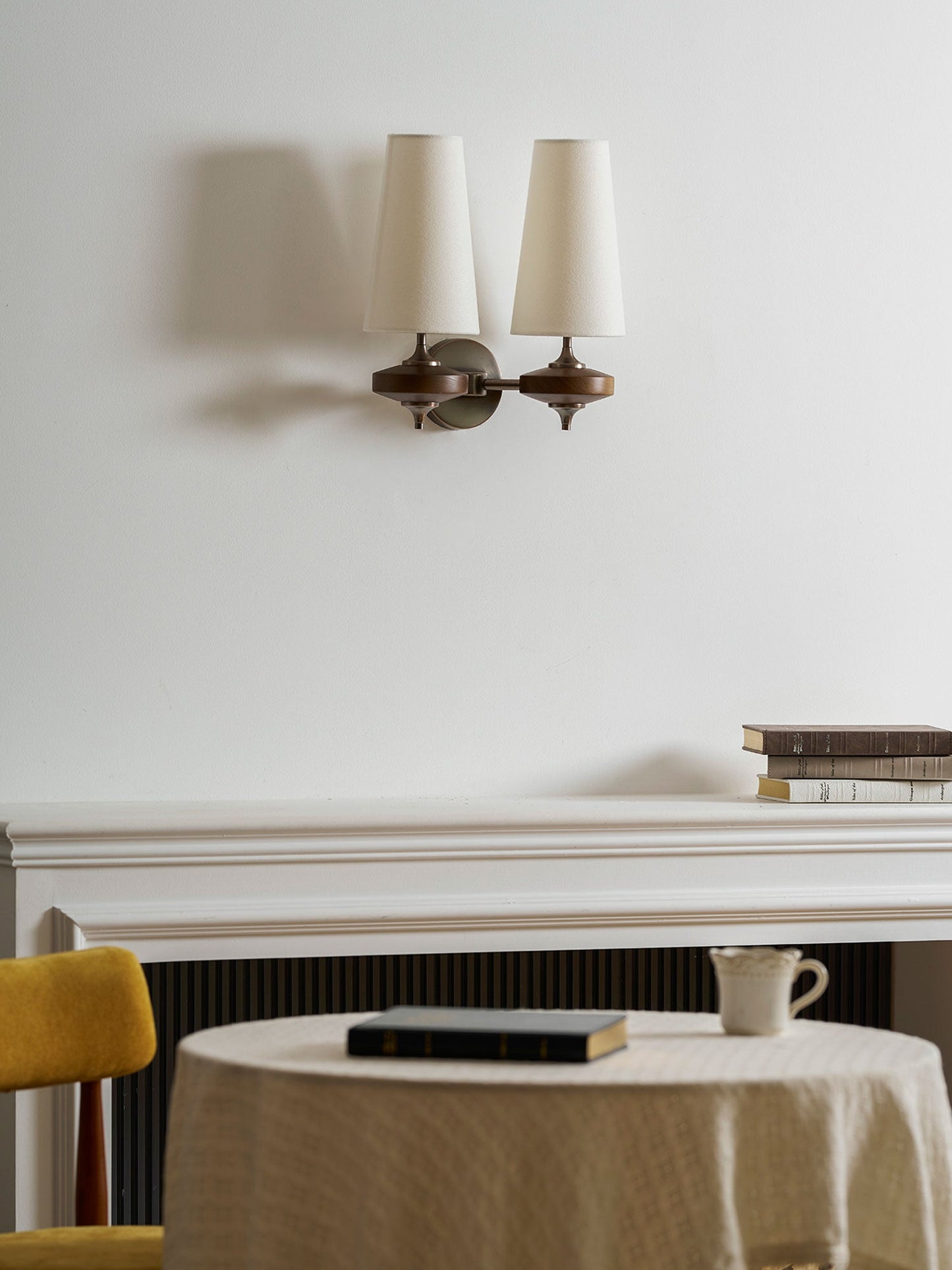 Orlan Twin Shade Wall Sconce - Adjustable Light Direction & Modern Des