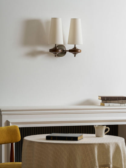 Orlan Twin Shade Wall Sconce - Adjustable Light Direction & Modern Des