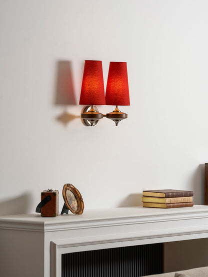 Orlan Twin Shade Wall Sconce - Adjustable Light Direction & Modern Des