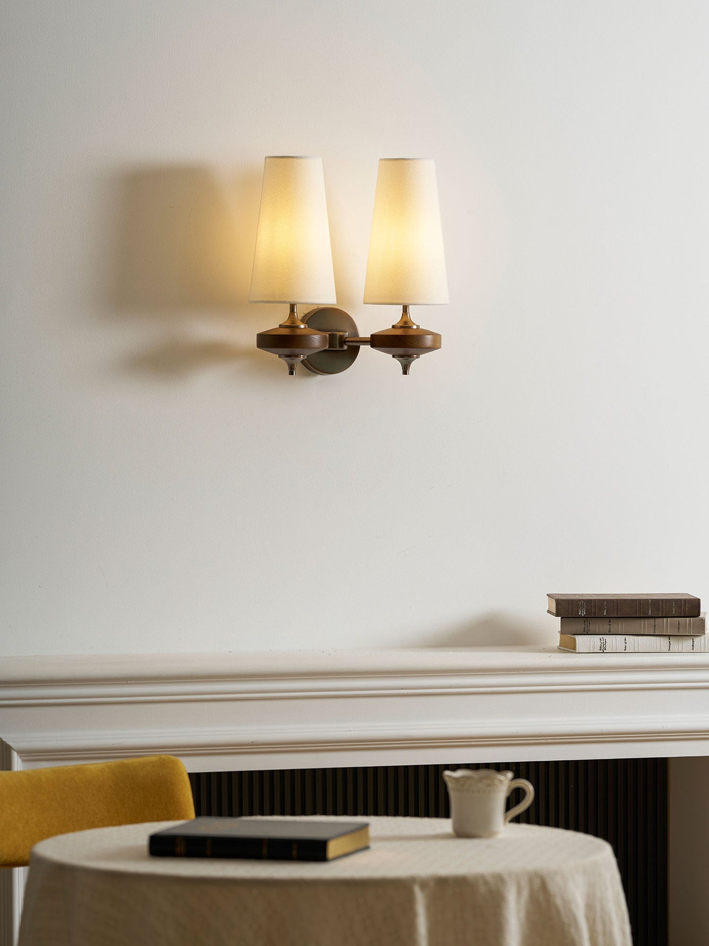 Orlan Twin Shade Wall Sconce - Adjustable Light Direction & Modern Des