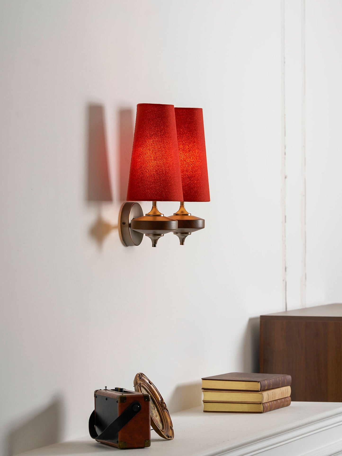 Orlan Twin Shade Wall Sconce - Adjustable Light Direction & Modern Des
