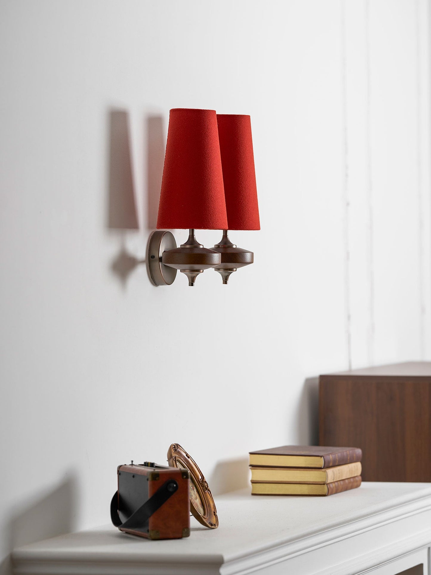 Orlan Twin Shade Wall Sconce - Adjustable Light Direction & Modern Des