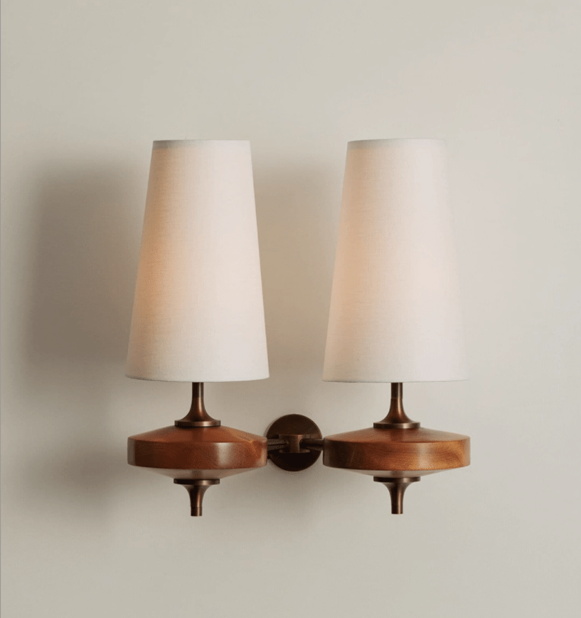 Orlan Twin Shade Wall Sconce - Adjustable Light Direction & Modern Des