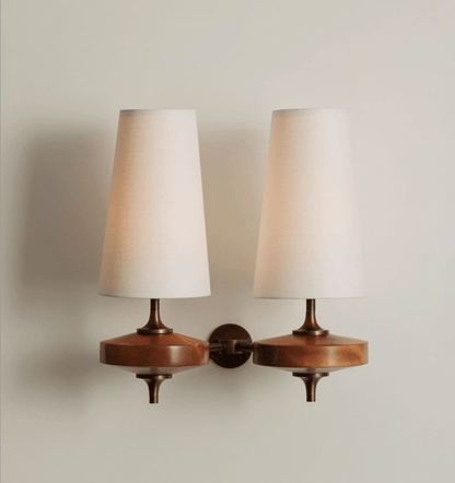 Orlan Twin Shade Wall Sconce - Adjustable Light Direction & Modern Des