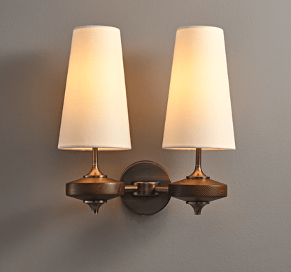 Orlan Twin Shade Wall Sconce - Adjustable Light Direction & Modern Des