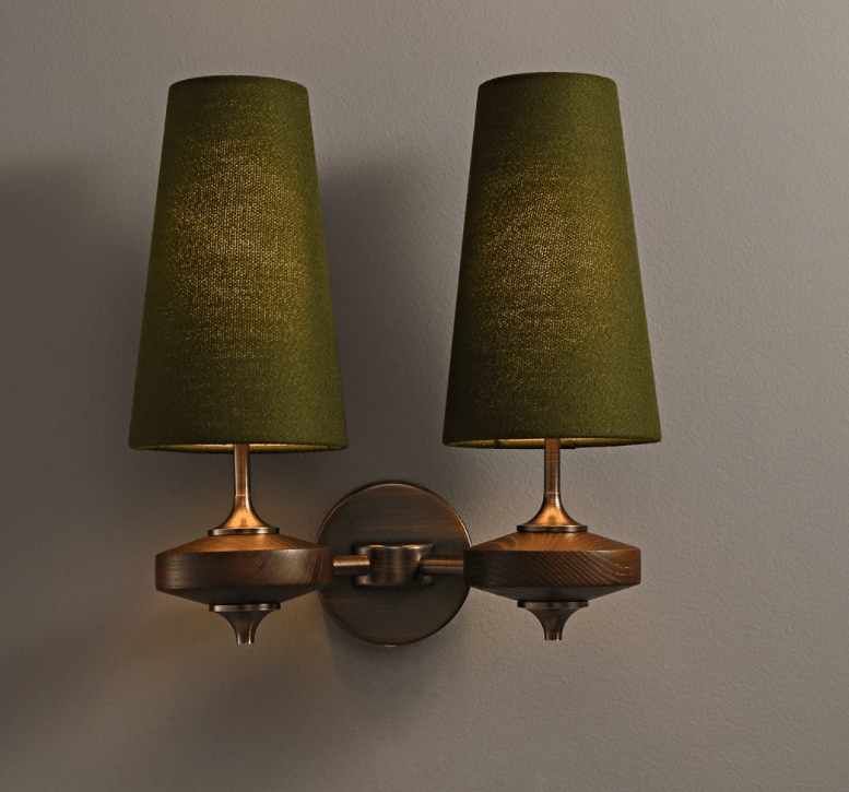 Orlan Twin Shade Wall Sconce - Adjustable Light Direction & Modern Des
