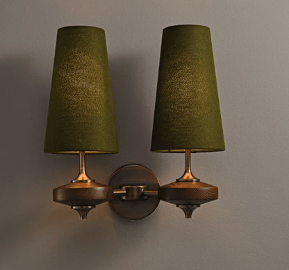 Orlan Twin Shade Wall Sconce - Adjustable Light Direction & Modern Des