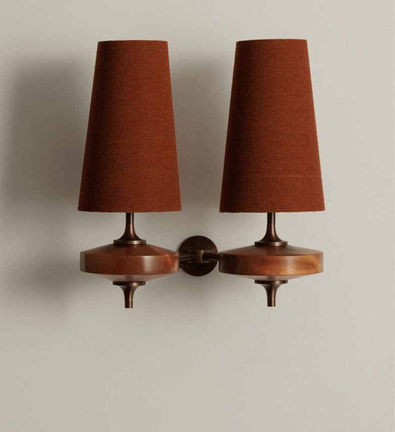 Orlan Twin Shade Wall Sconce - Adjustable Light Direction & Modern Des