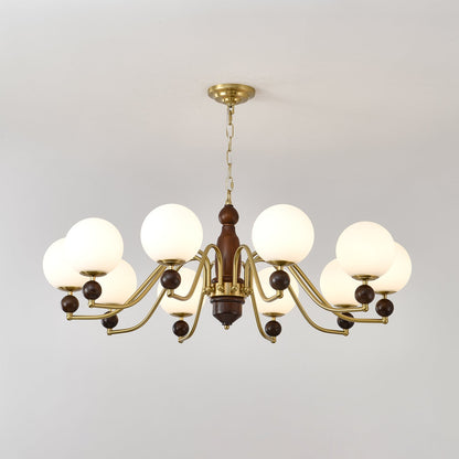 Elegant Ornate Heritage Chandelier - Adjustable Height, Crystal Accent