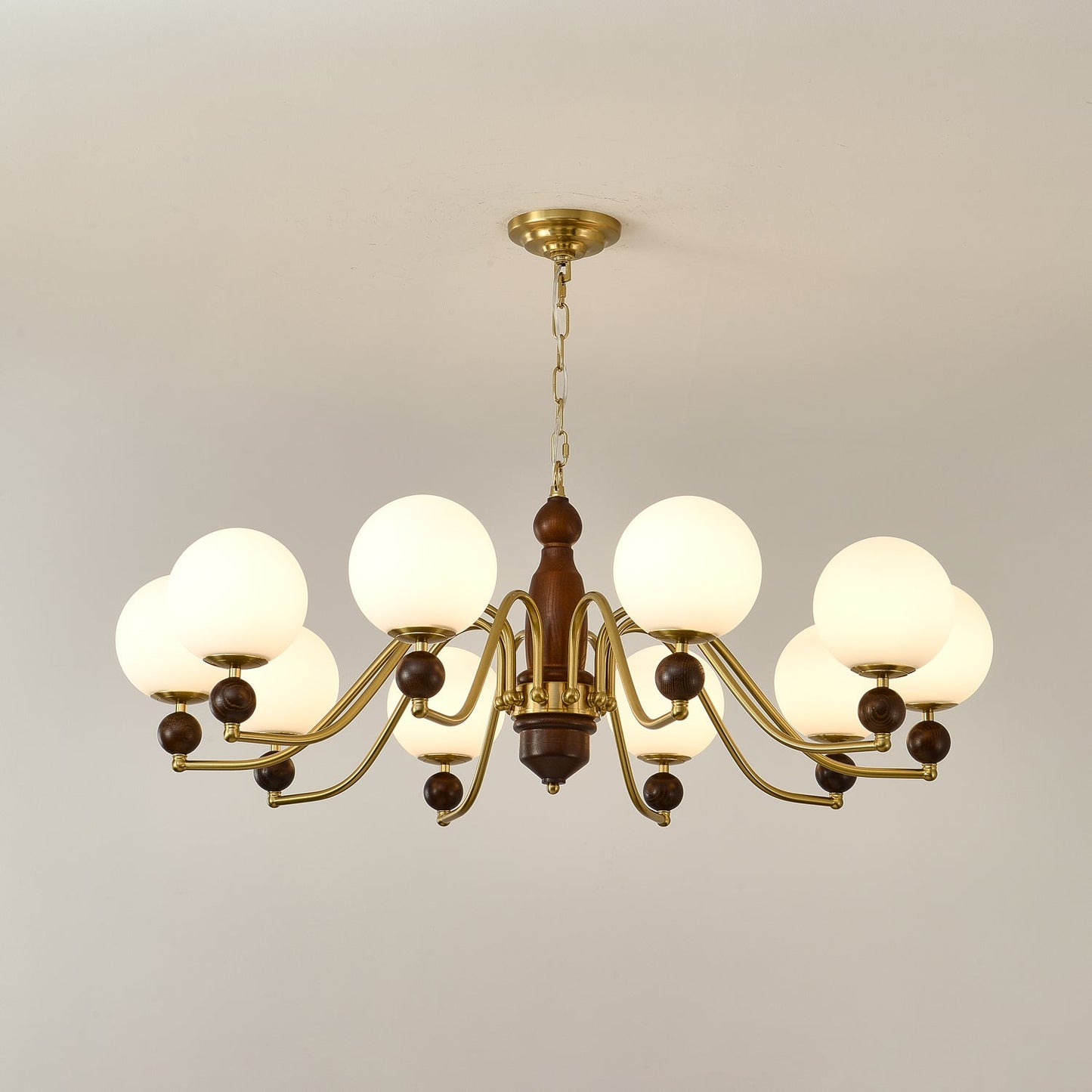 Elegant Ornate Heritage Chandelier - Adjustable Height, Crystal Accent