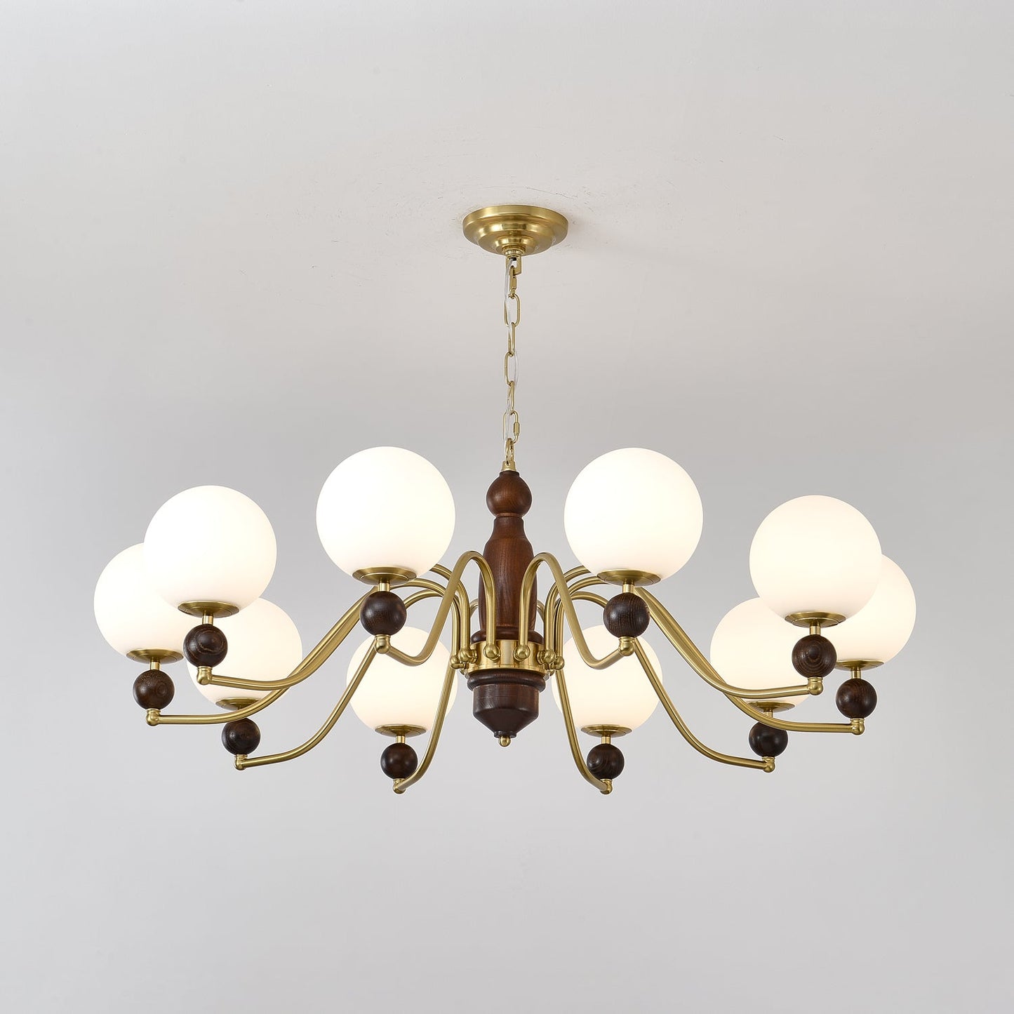 Elegant Ornate Heritage Chandelier - Adjustable Height, Crystal Accent
