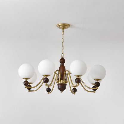 Elegant Ornate Heritage Chandelier - Adjustable Height, Crystal Accent
