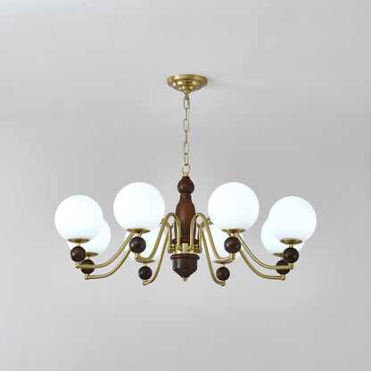 Elegant Ornate Heritage Chandelier - Adjustable Height, Crystal Accent