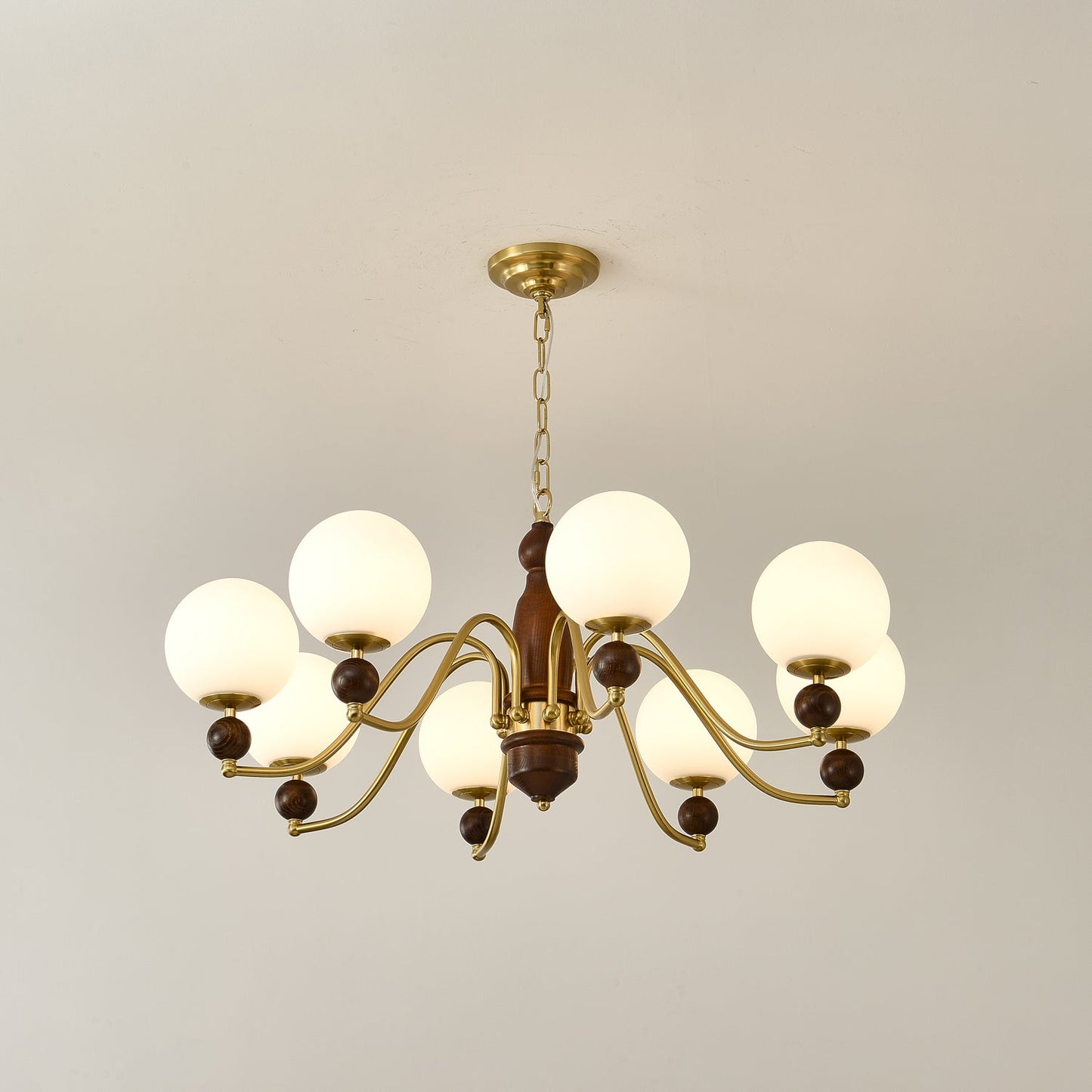 Elegant Ornate Heritage Chandelier - Adjustable Height, Crystal Accent